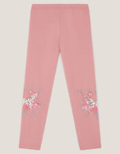 Butterfly Embellished Leggings, Pink (PINK), large