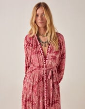 Maison Hotel Tina Paisley Maxi Dress, Red (RED), large