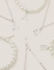 Initial Necklace & Bracelet Pouch Set, Multi (MULTI), large
