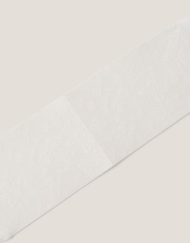 Baby Butterfly Lace Tights, White (WHITE), large