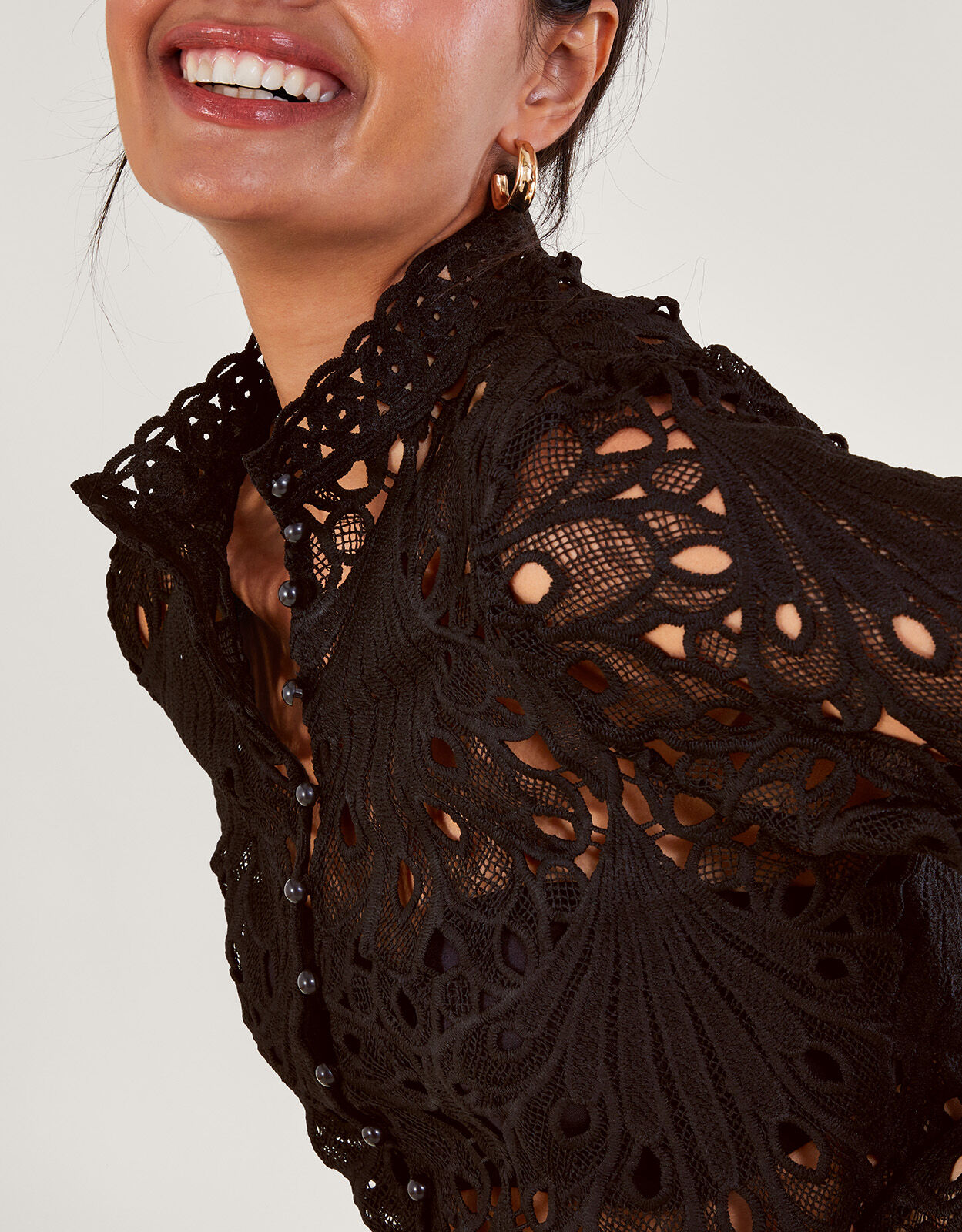 YILON Bloom lace set blouse