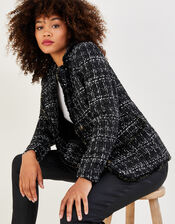 Tammy Textured Blazer, Black (BLACK), large