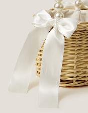 Flower Girl Wicker Basket, , large