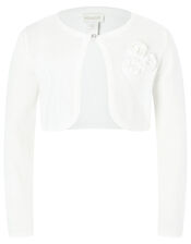 Colette 3D Flower Cardigan in Organic Cotton, , large