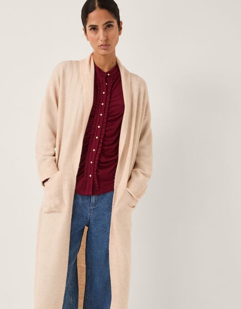 Sacha Longline Cardigan, Camel (CAMEL), large