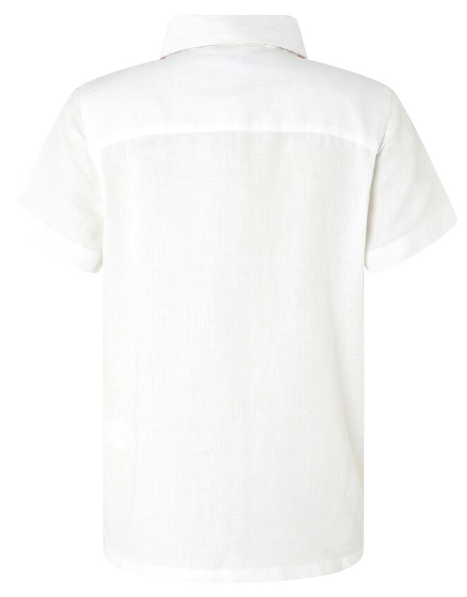 Tom Shirt and Shorts Set with Bow Tie, Ivory (IVORY), large