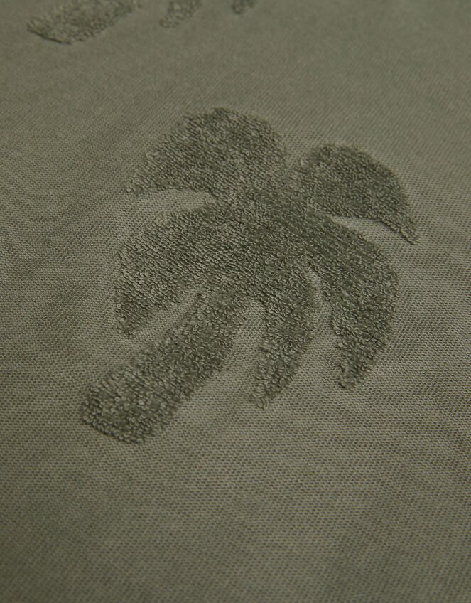 Textured Palm T-Shirt, Green (KHAKI), large