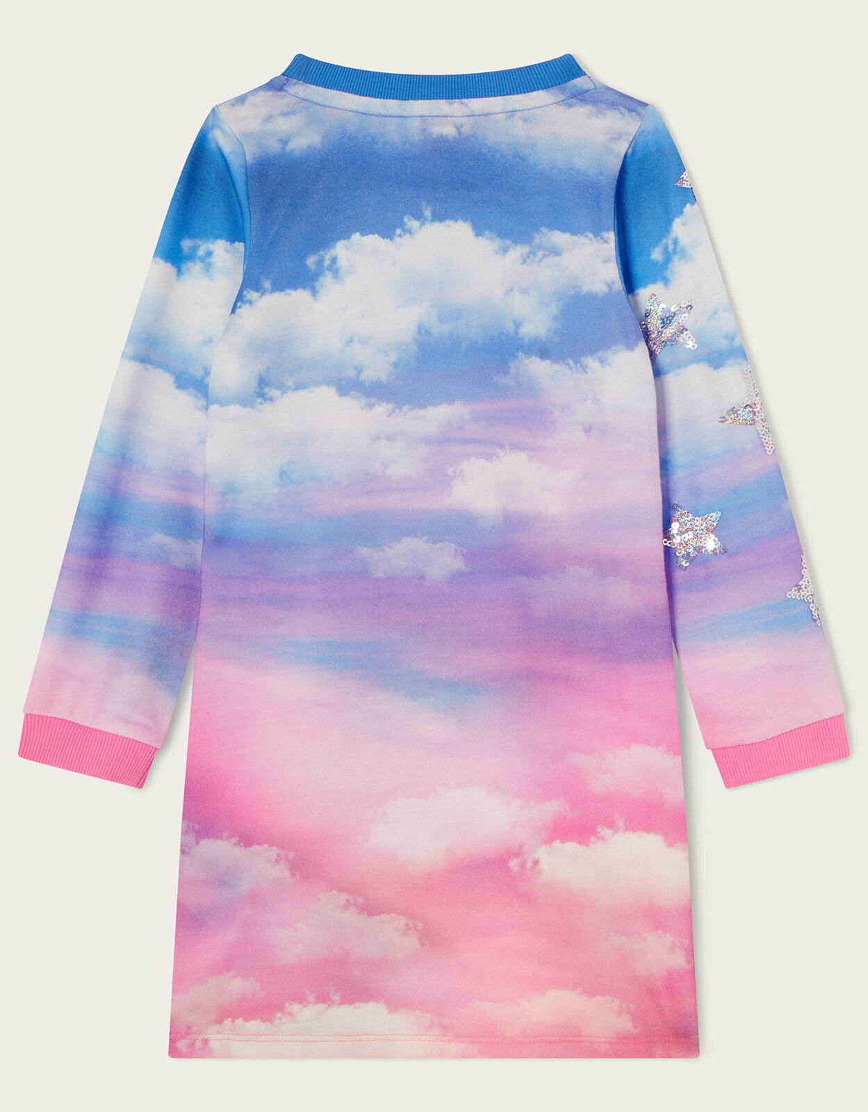Unicorn Cloud Sweater Dress Pink