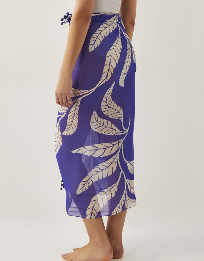 Eden Leaf Print Sarong, , large