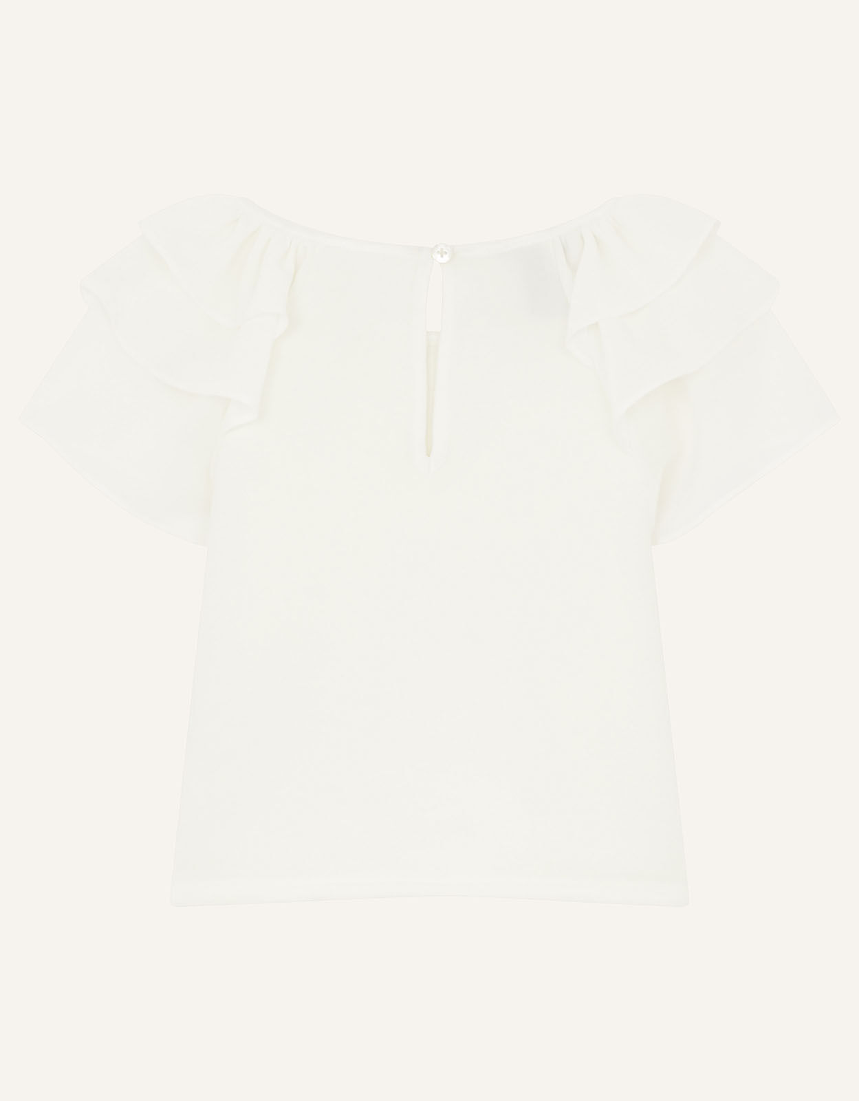 ivory chiffon top