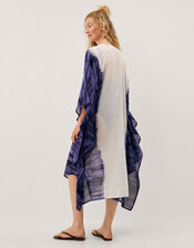 Elise Embellished Dip Dye Midi Kaftan, Blue (BLUE), large