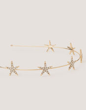 Embellished Star Metal Headband, , large