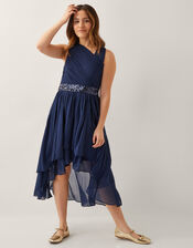 Abigail One-Shoulder Prom Dress, Blue (NAVY), large