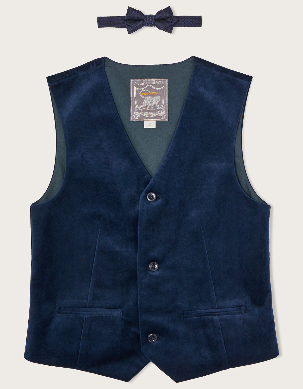 Navy velvet waistcoat outlet