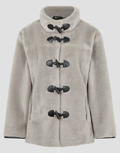 Dakota Faux Fur Duffle Coat, Mink (MINK), large