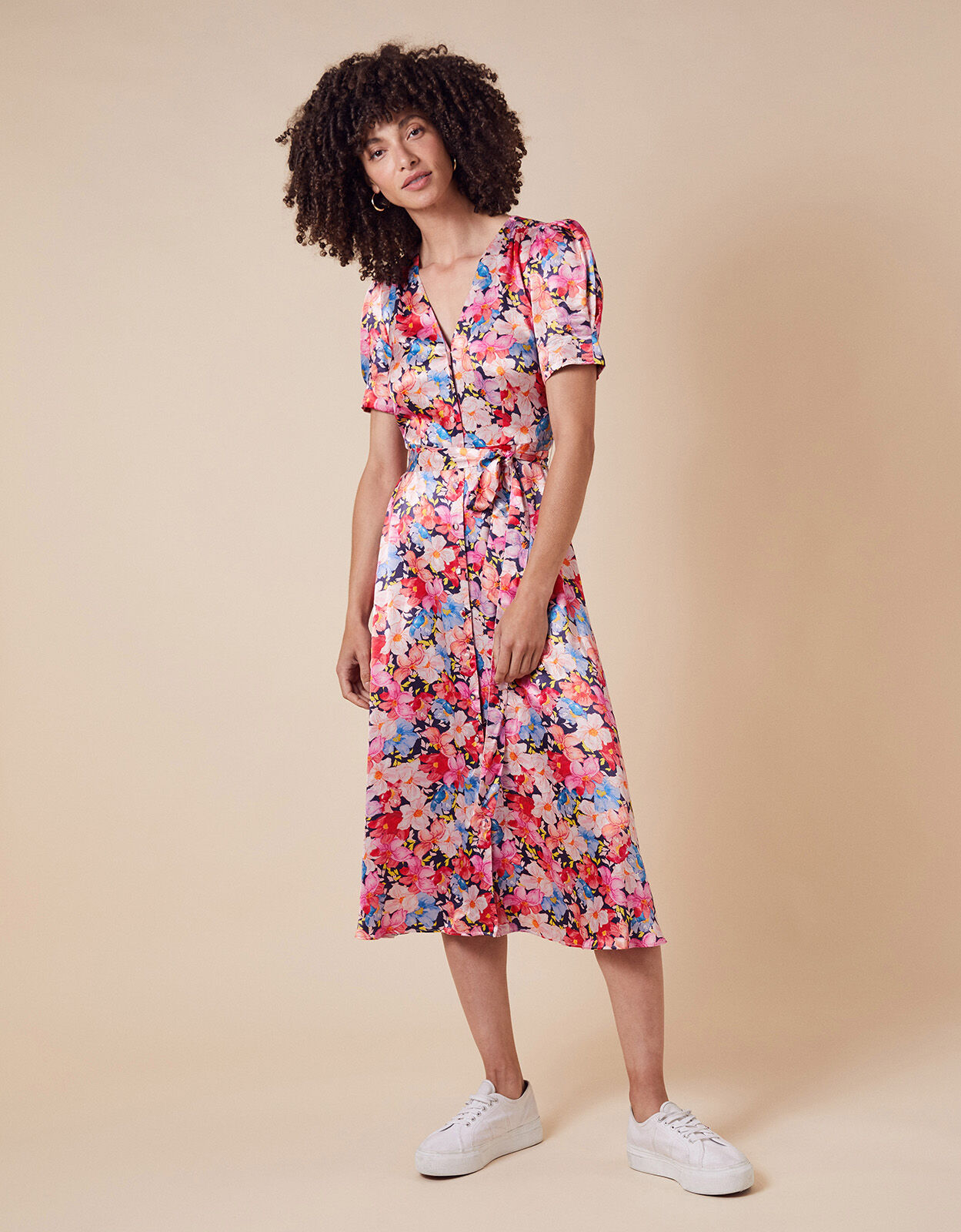 Monsoon clearance satin dress