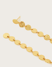 Long Coin Drop Earrings, , large