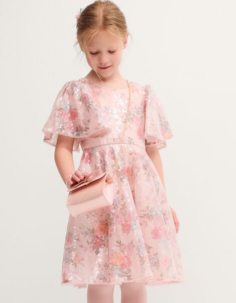 Fern Floral Sequin Party Dress, Multi (MULTI), large