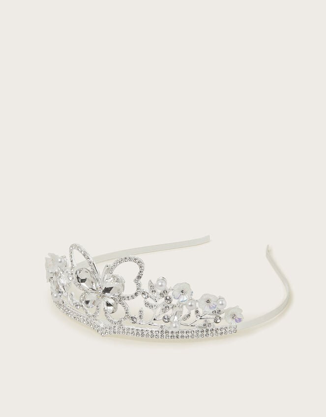 Jewel Butterfly Bridesmaid Tiara, , large