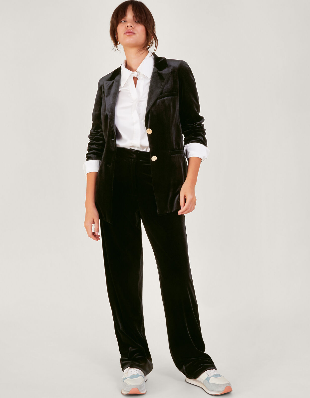 Monsoon velvet top trouser suit