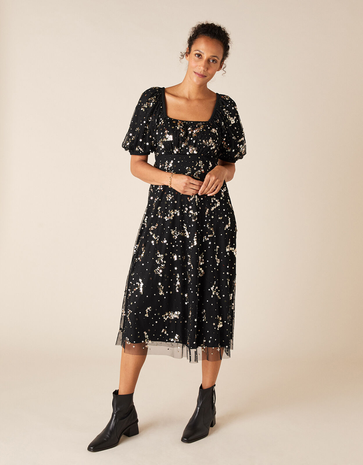Monsoon starry night dress hot sale