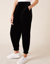 Velvet Joggers, Black (BLACK), large