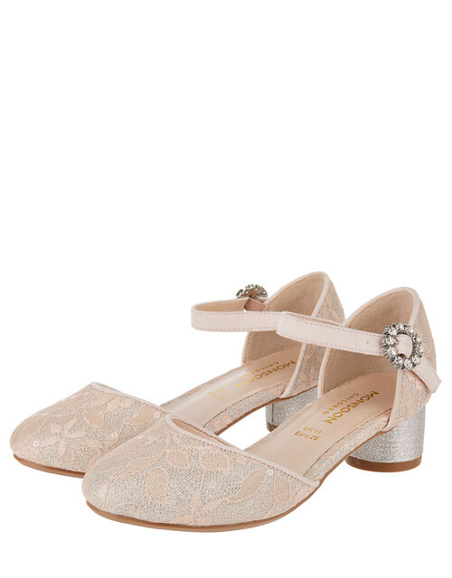 Tabitha Lace Two Part Shoe Pink