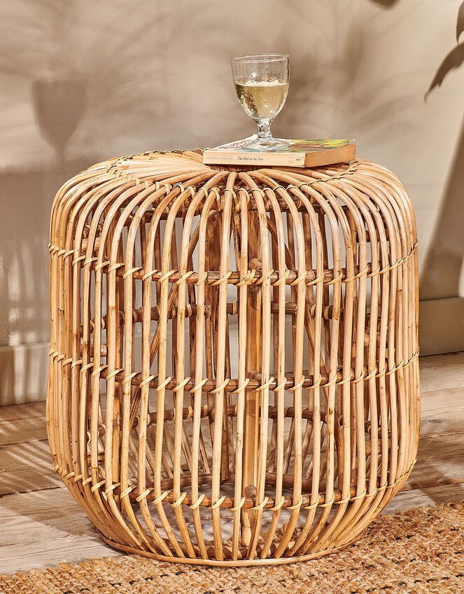 Nkuku Kedarpur Rattan Side Table, , large