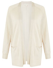 Sara Open Front Cardigan, Gold (GOLD), large
