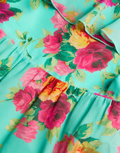 Ida Floral Print Maxi Dress, Green (GREEN), large
