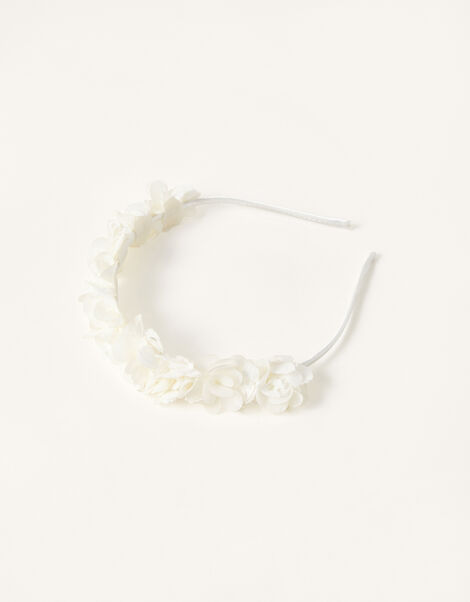 Pom-Pom Flower Bridesmaid Headband, , large