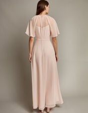 Mona Angel Sleeve Maxi Dress, Pink (BLUSH), large