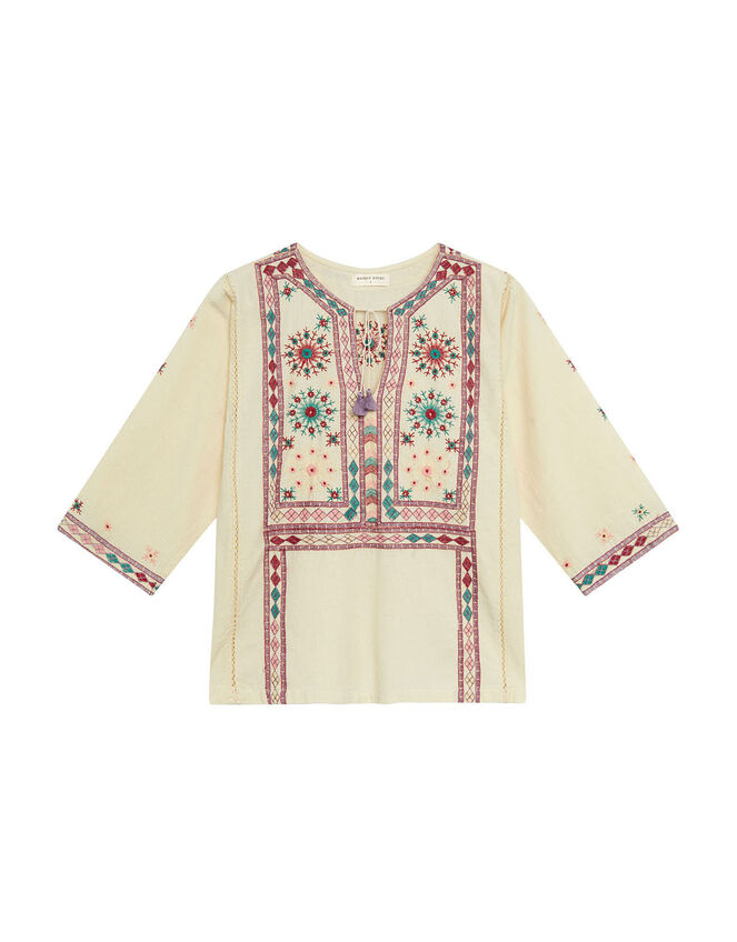 Maison Hotel Nimirta Embroidered Blouse, Multi (MULTI), large