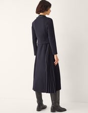 Jessie Jersey Pleat Midi Dress & Scarf, Blue (NAVY), large