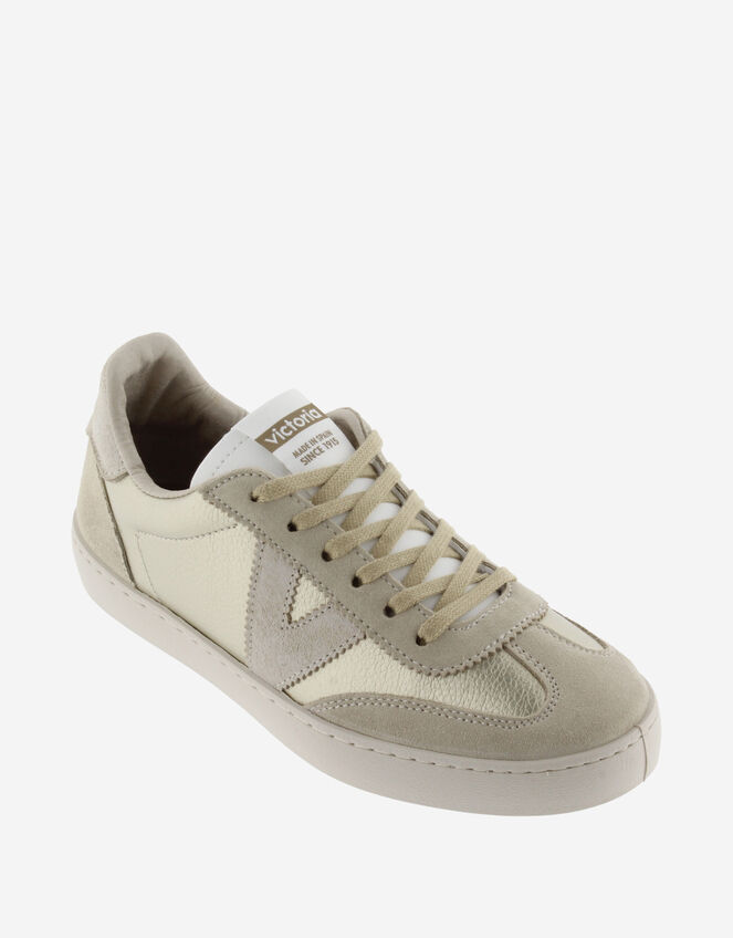 Victoria Berlin Metallic Trainers, Gold (GOLD), large