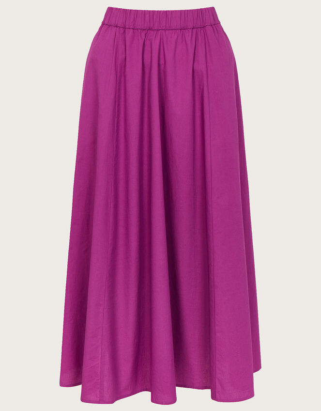 Patsey Flared Midi Skirt, Purple (PURPLE), large