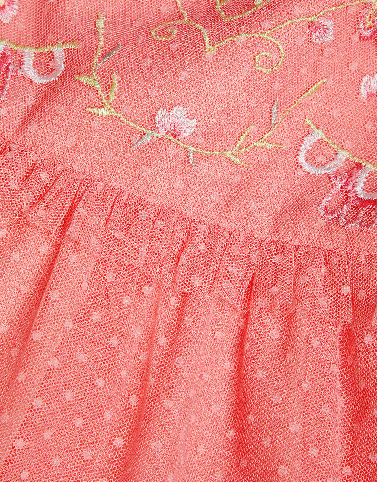 Baby Josephine Embroidered Dress Orange