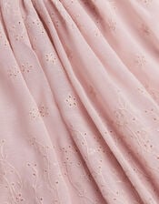 Clementine Strappy Broderie Dress, Pink (PINK), large