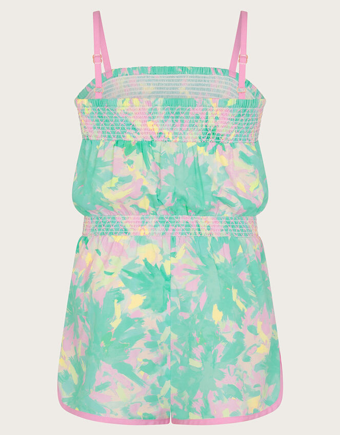 Splash Palm Playsuit, Green (GREEN), large