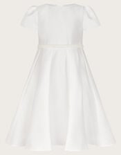Henrietta Pearl Belt Dress, Ivory (IVORY), large