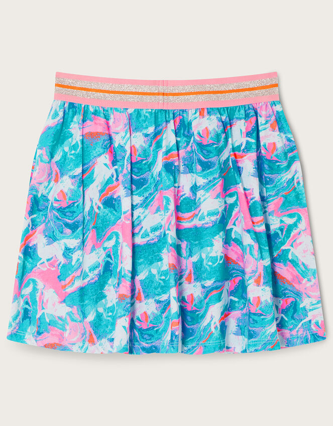 Unicorn Print Skort , Blue (BLUE), large