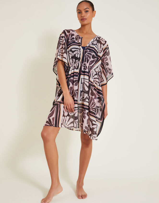 Tile Print Kaftan, , large