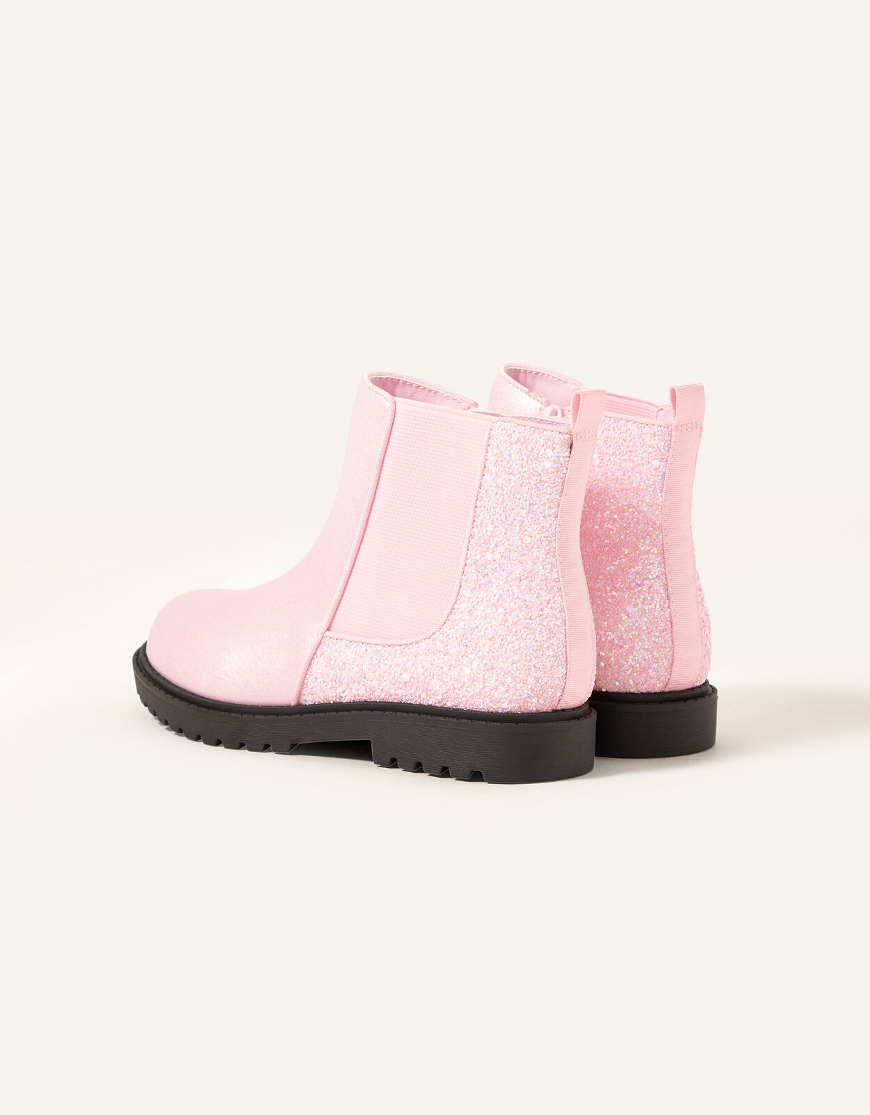 Glitter Chelsea Boots Pink
