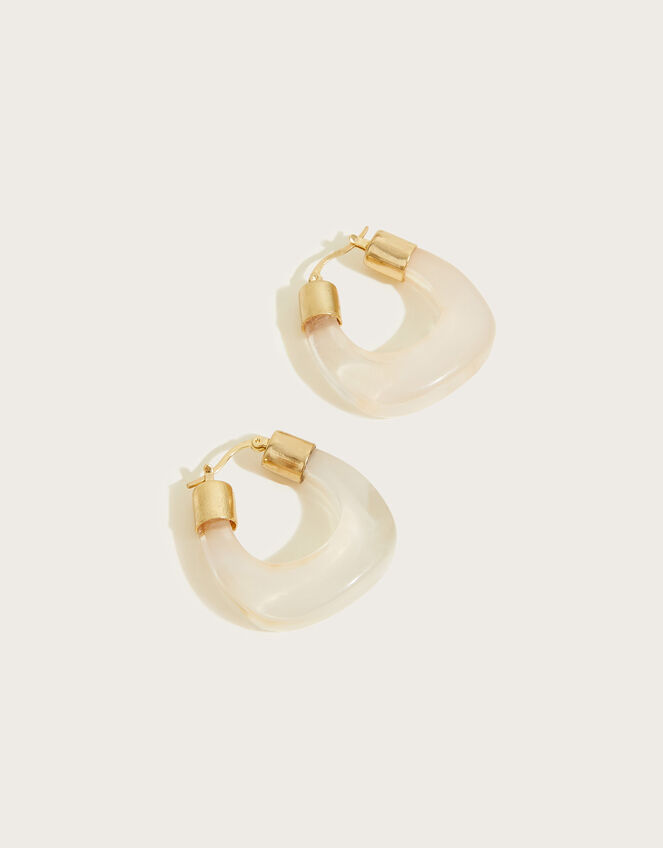 Resin Chunky Small Hoops, , large