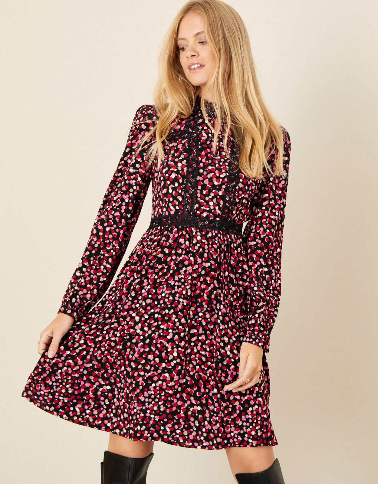 Monsoon spotty deals dress