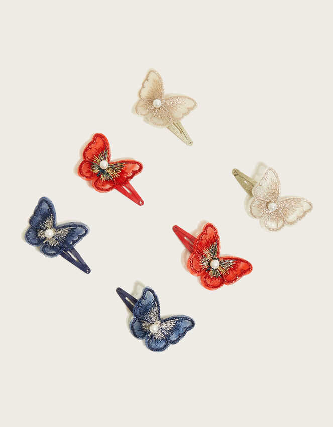 Flutter Butterfly Hair Clips 6 Pack  Girls' Hair Accessories  Monsoon 
