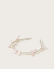 Carly Bow Pearl Headband, , large