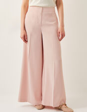 Ruth Wide Leg Trousers, Pink (PALE PINK), large