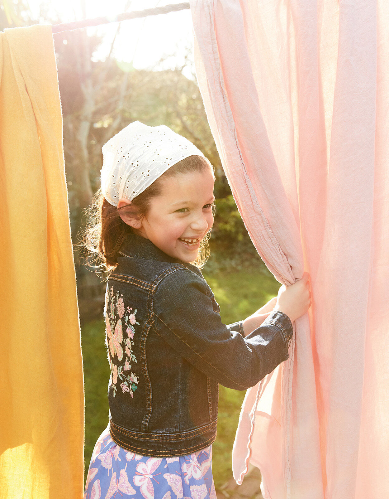 Butterfly Denim Jacket Blue Girls Coats Jackets Monsoon ROI