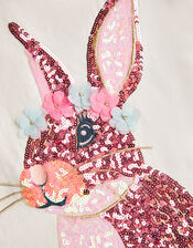 Sequin Bunny T-Shirt, Ivory (IVORY), large